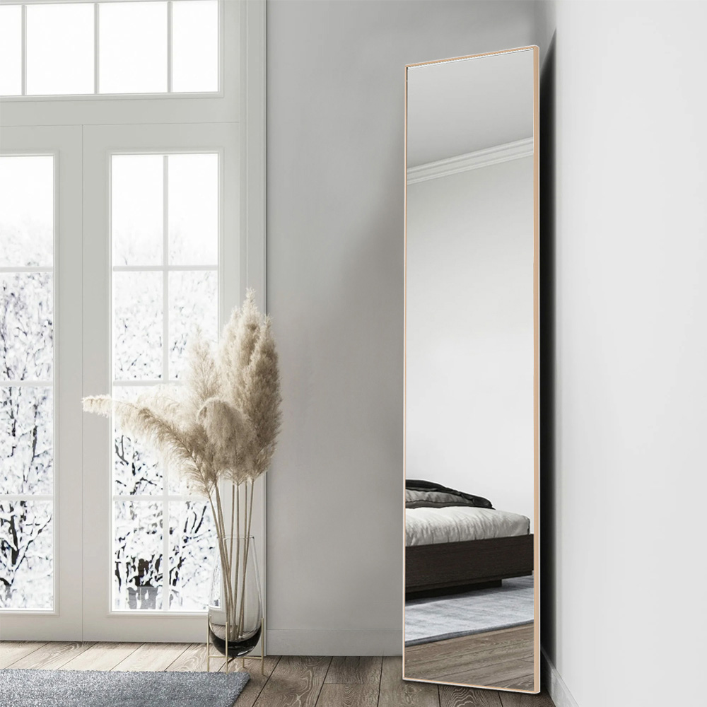 Living and Home Gold Frame Over Door Full Length Mirror 37 x 147cm Image 6