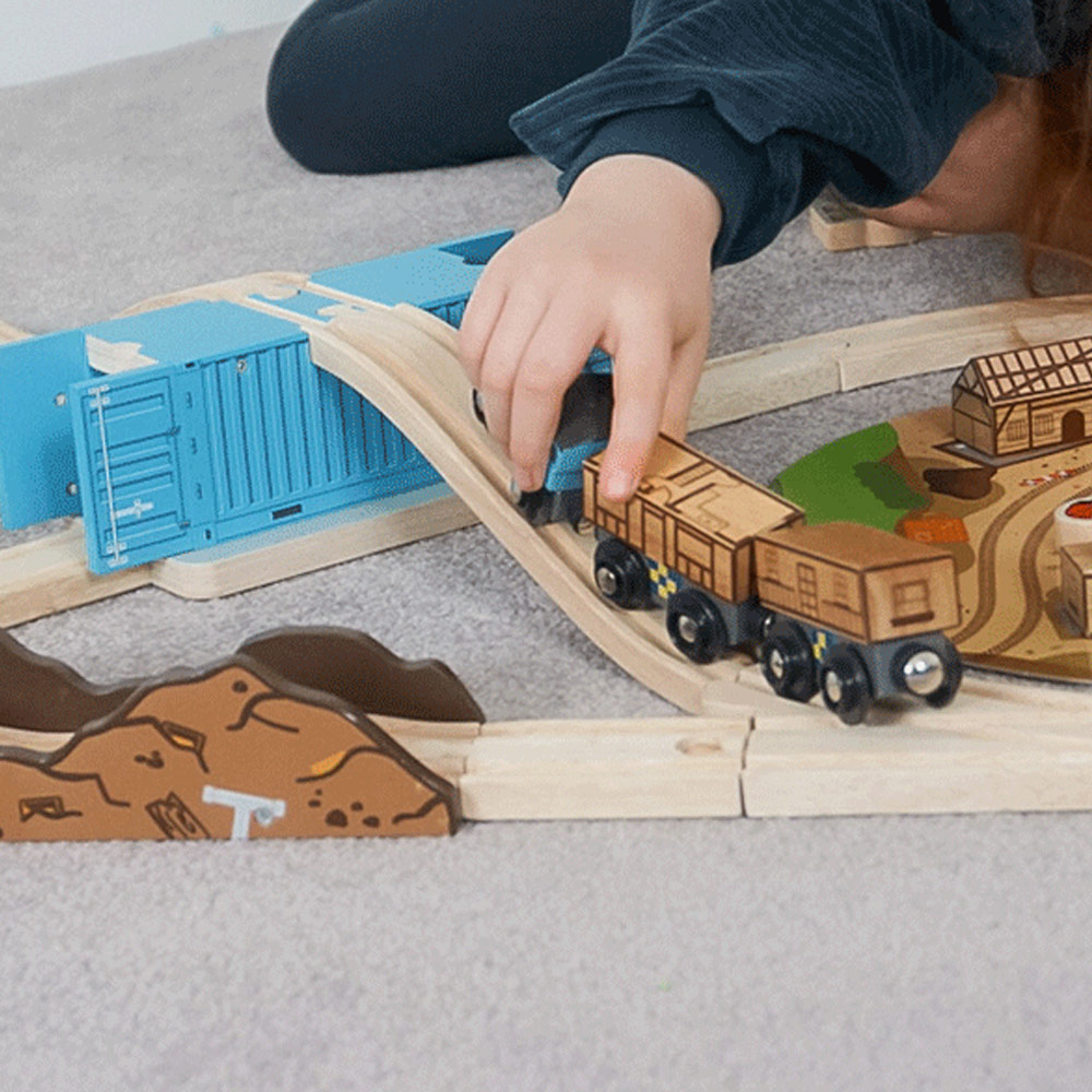BigJigs Toys Rail Construction Train Set Image 6