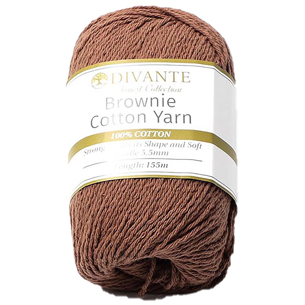 Divante Brown Cotton Yarn 100g Image