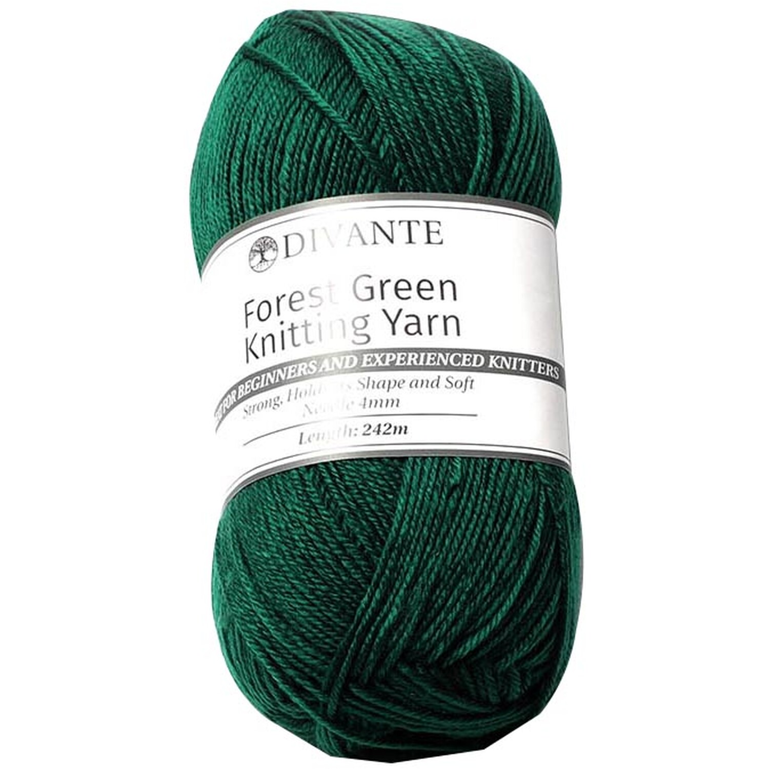 Divante Forest Green Basic Knitting Yarn 100g Image