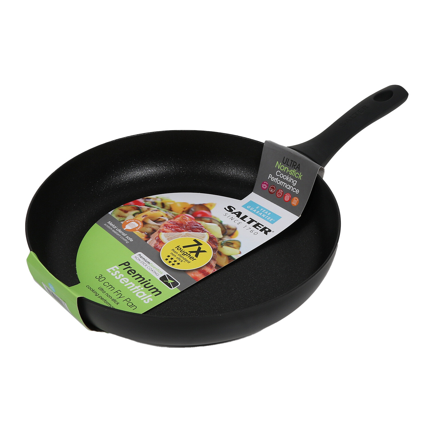 Salter Black Premium Frying Pan 30cm Image 1