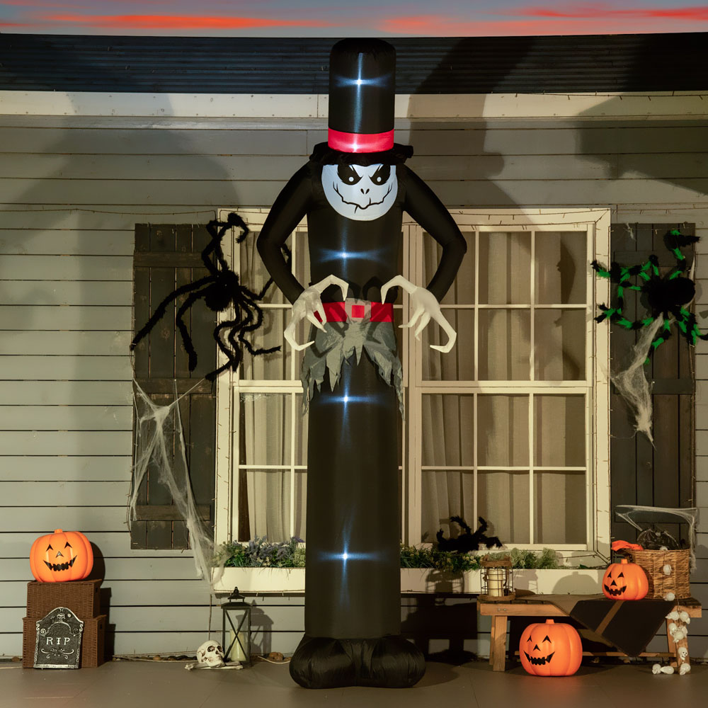 Outsunny Halloween Skinny Ghost with Tall Hat 10ft Image 2