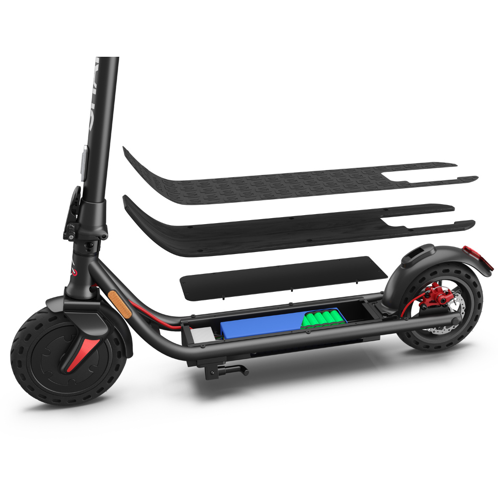 Sharp Black Kick Scooter with LED Light Footplate Image 3