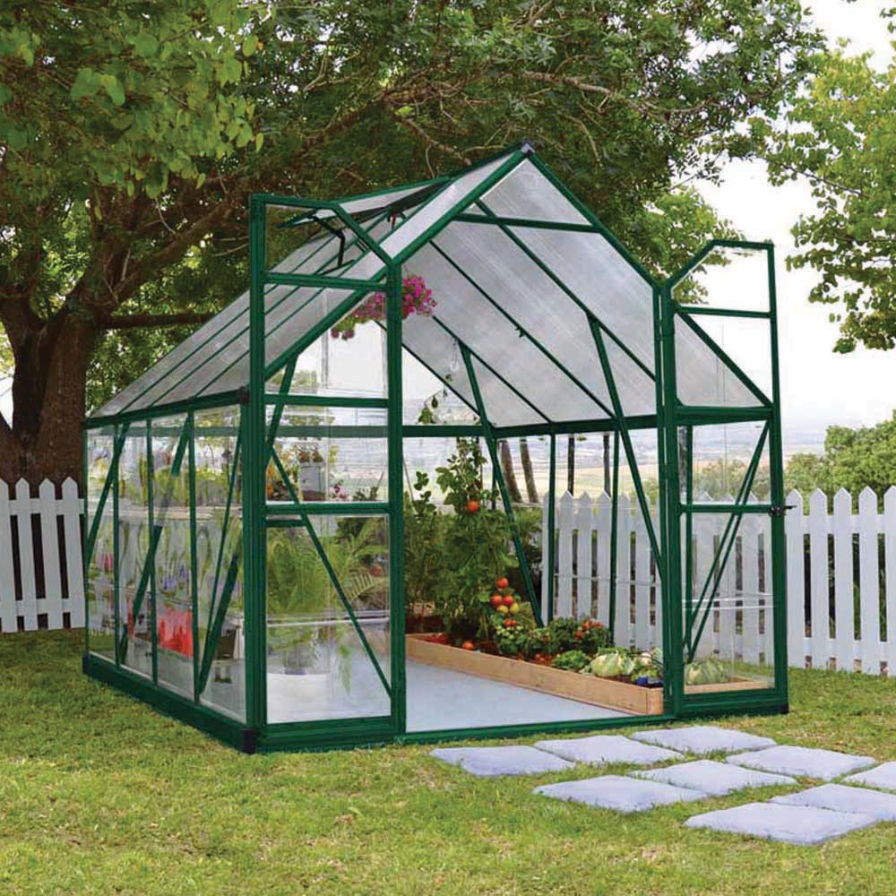 Palram Canopia Balance Green Polycarbonate 8 x 8ft Greenhouse Image 2