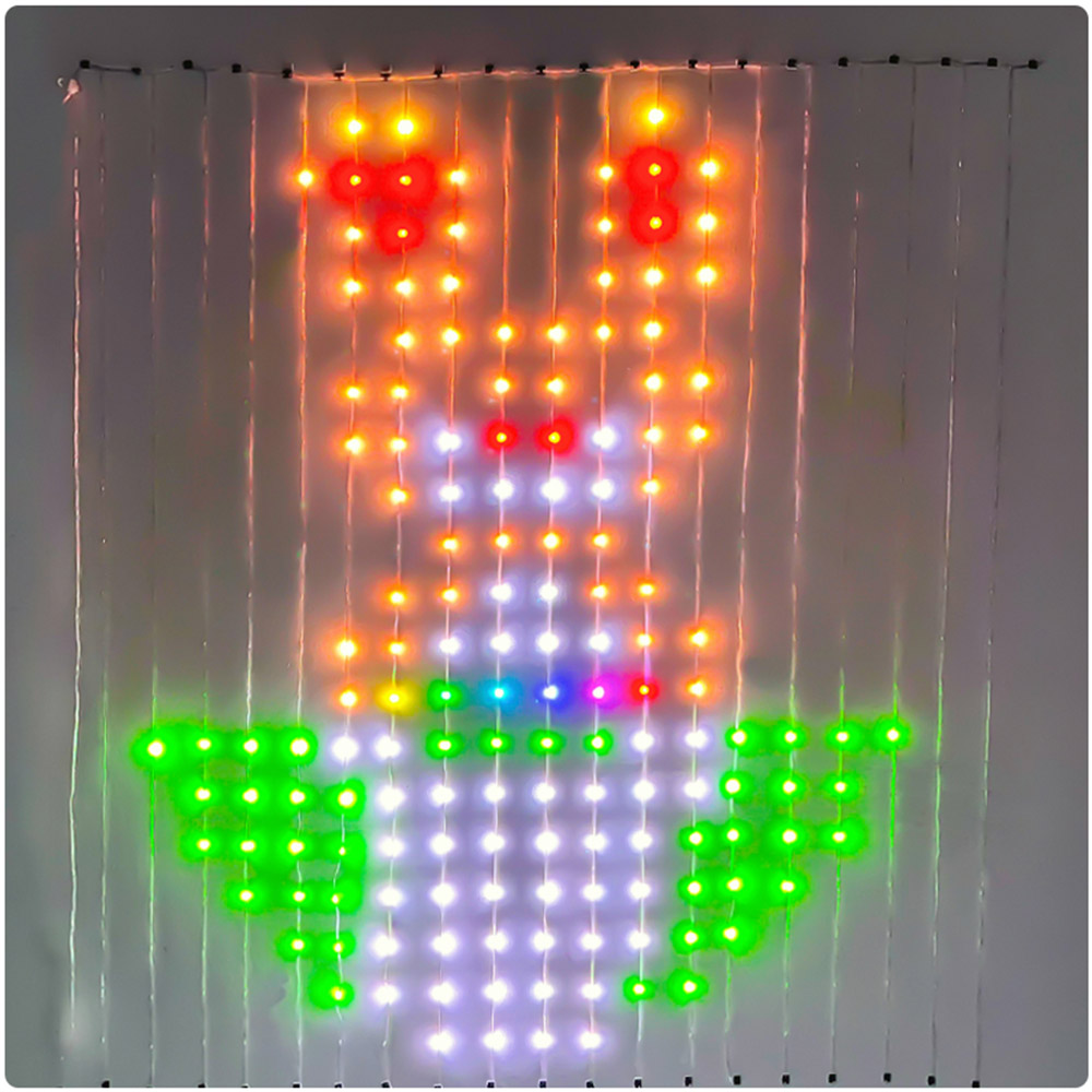 ENER-J Smart RGB Curtain Fairy Lights 2 x 2m Image 1