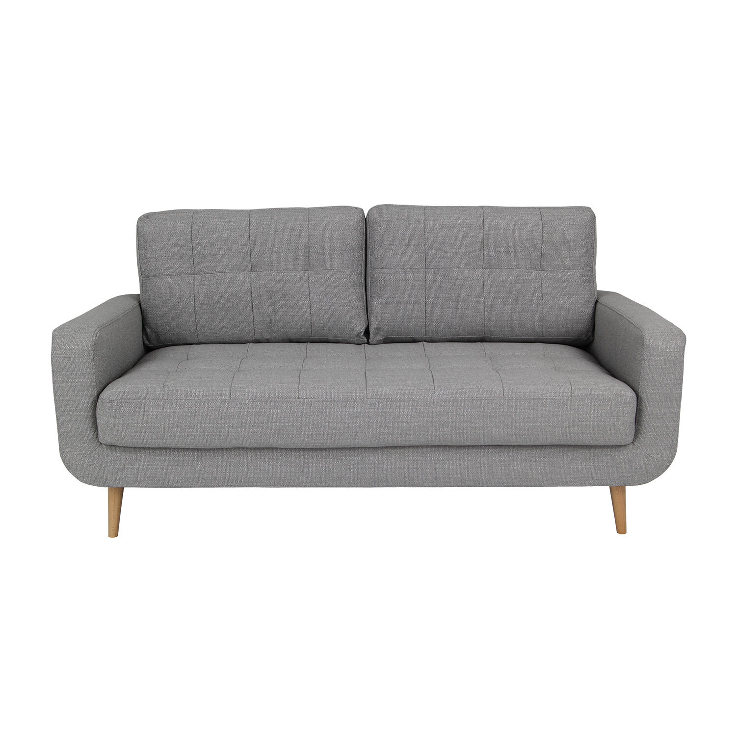 Isabella 3 Seater Grey Fabric Sofa Image 2
