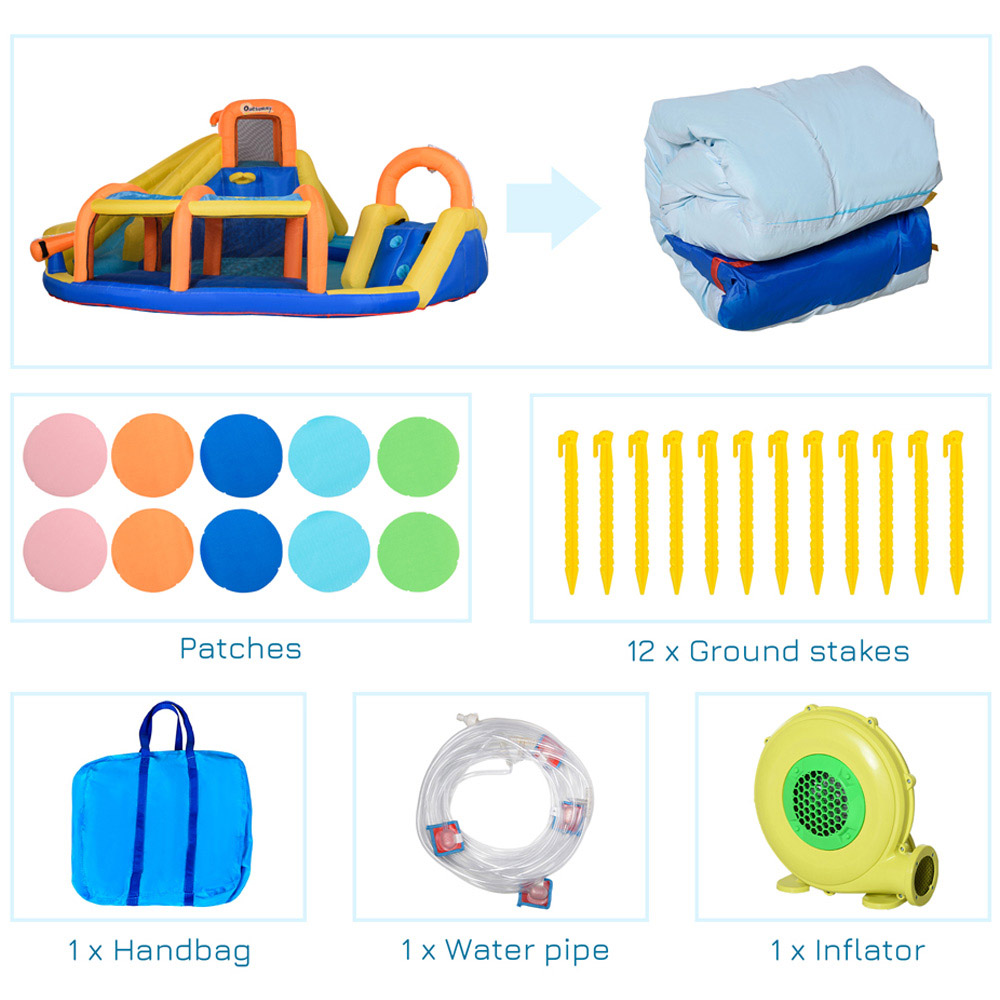 Outsunny 5-in-1 Water Pool Bouncy Castle Image 5