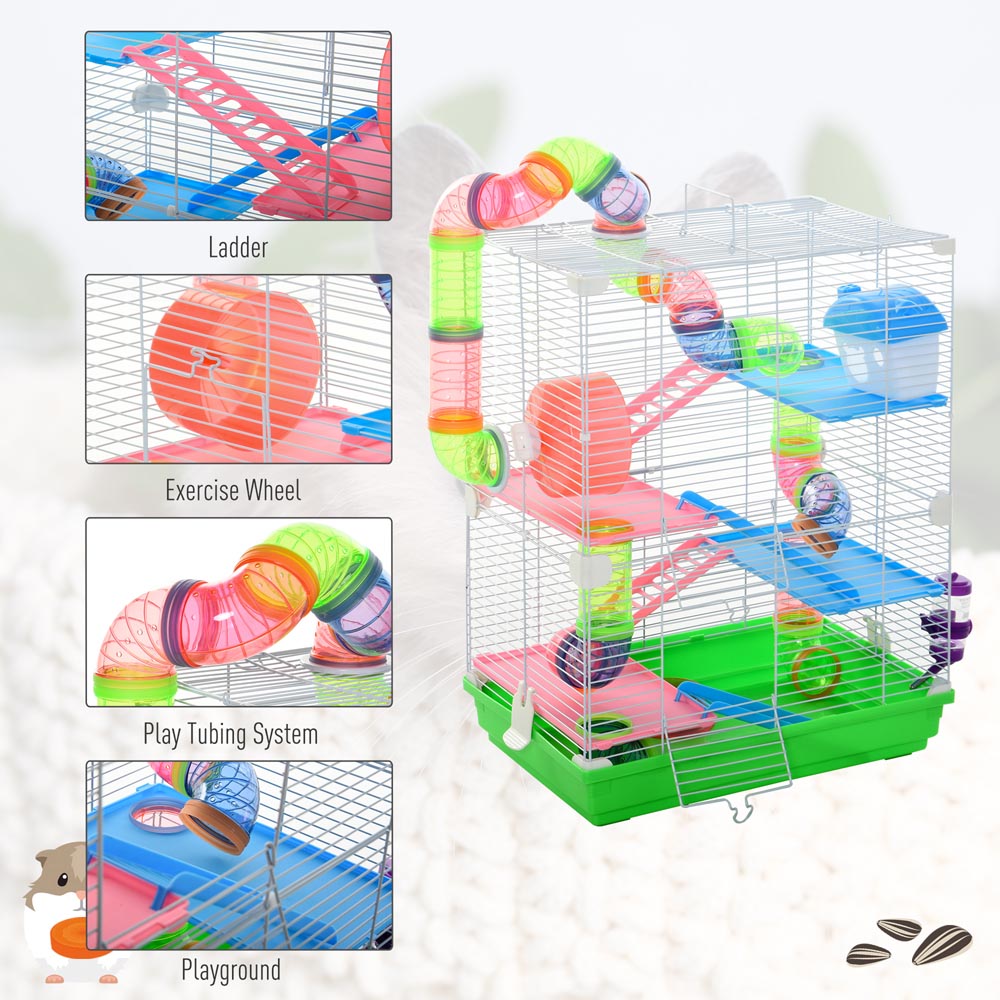 Pawhut 5 Tier Hamster Cage Carrier Image 5