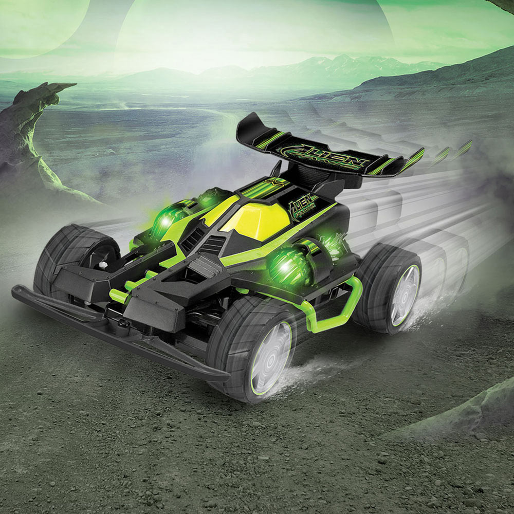 Nikko Alien Panic Race Buggies Remote Controlled Green Race Car Image 2