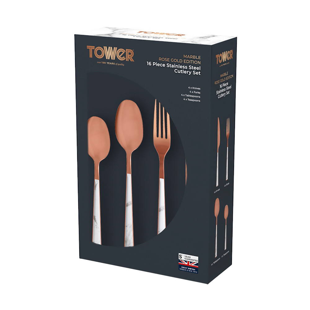Tower 16 Piece Stainless Steel Cutlery Set Image 3