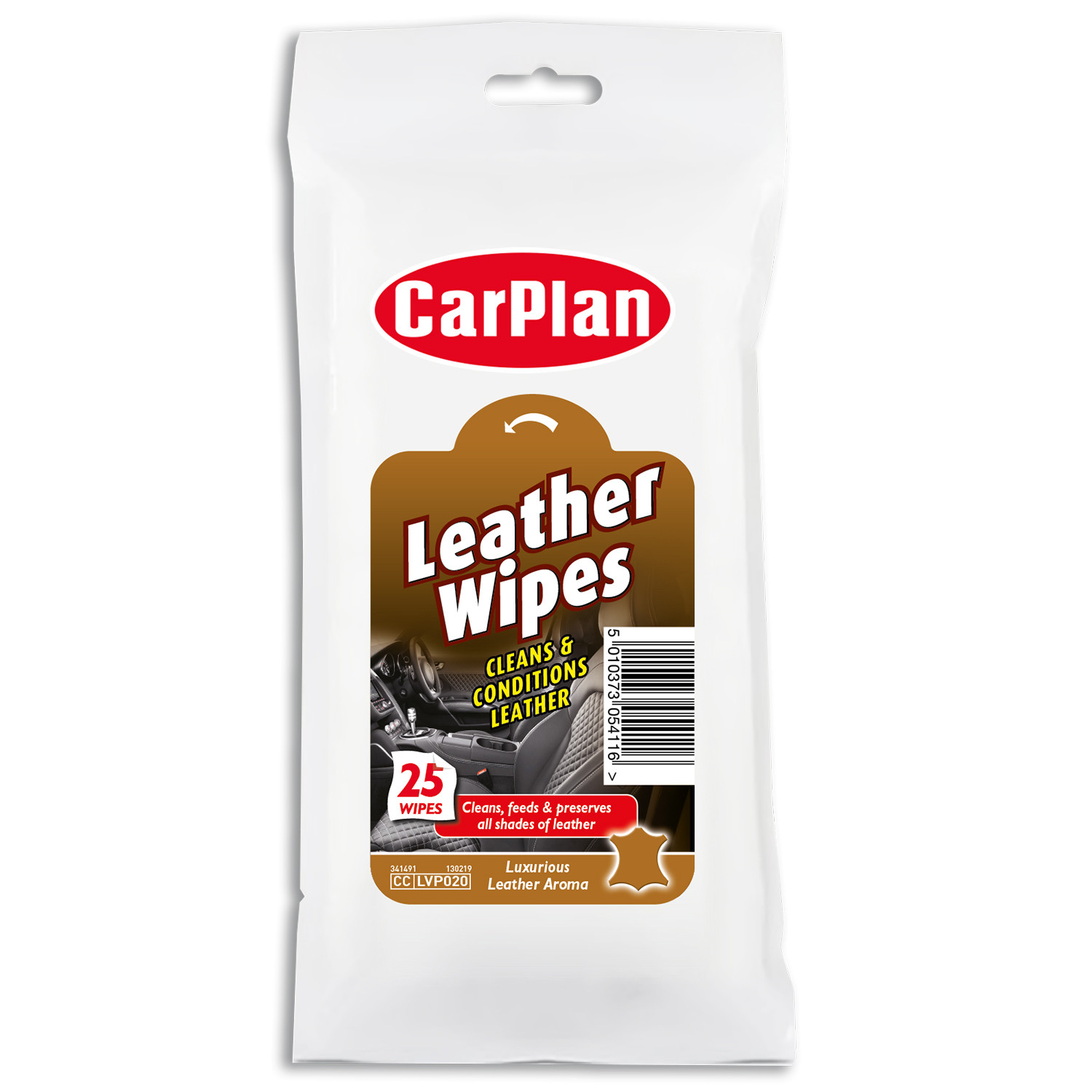 CarPlan Leather Wipes 25 Pack Image