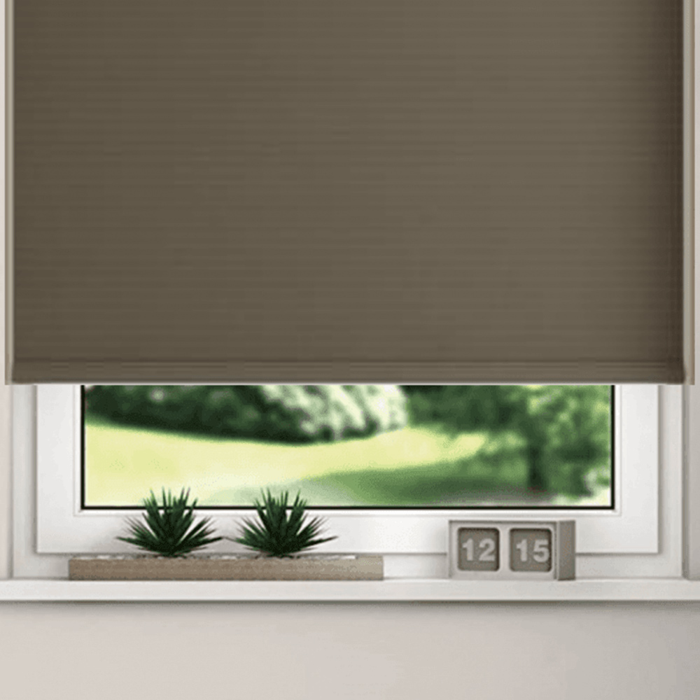 New EdgeBlinds Thermal Blackout Roller Blinds Chocolate  170cm Image 3
