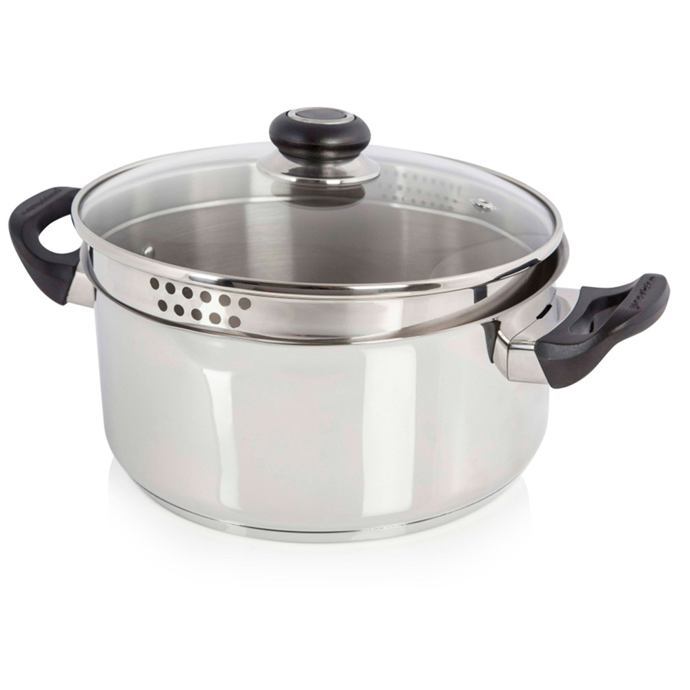 Morphy Richards 24cm Stainless Steel Casserole with Lid Image 3