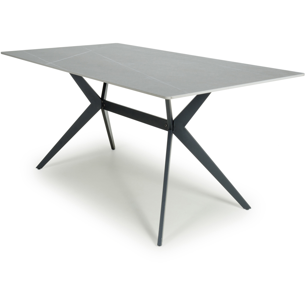 Timor 6 Seater Dining Table Grey Image 2