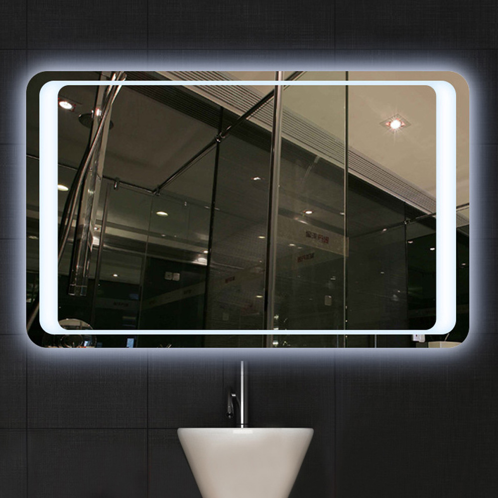 Living and Home LED Wall Mount Mirror Cabinet with Round Corners Image 7