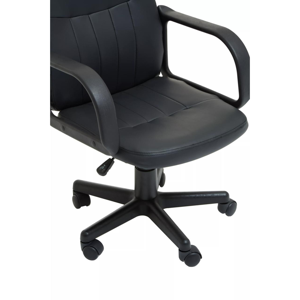 Premier Housewares Black PU Home Office Chair Image 8