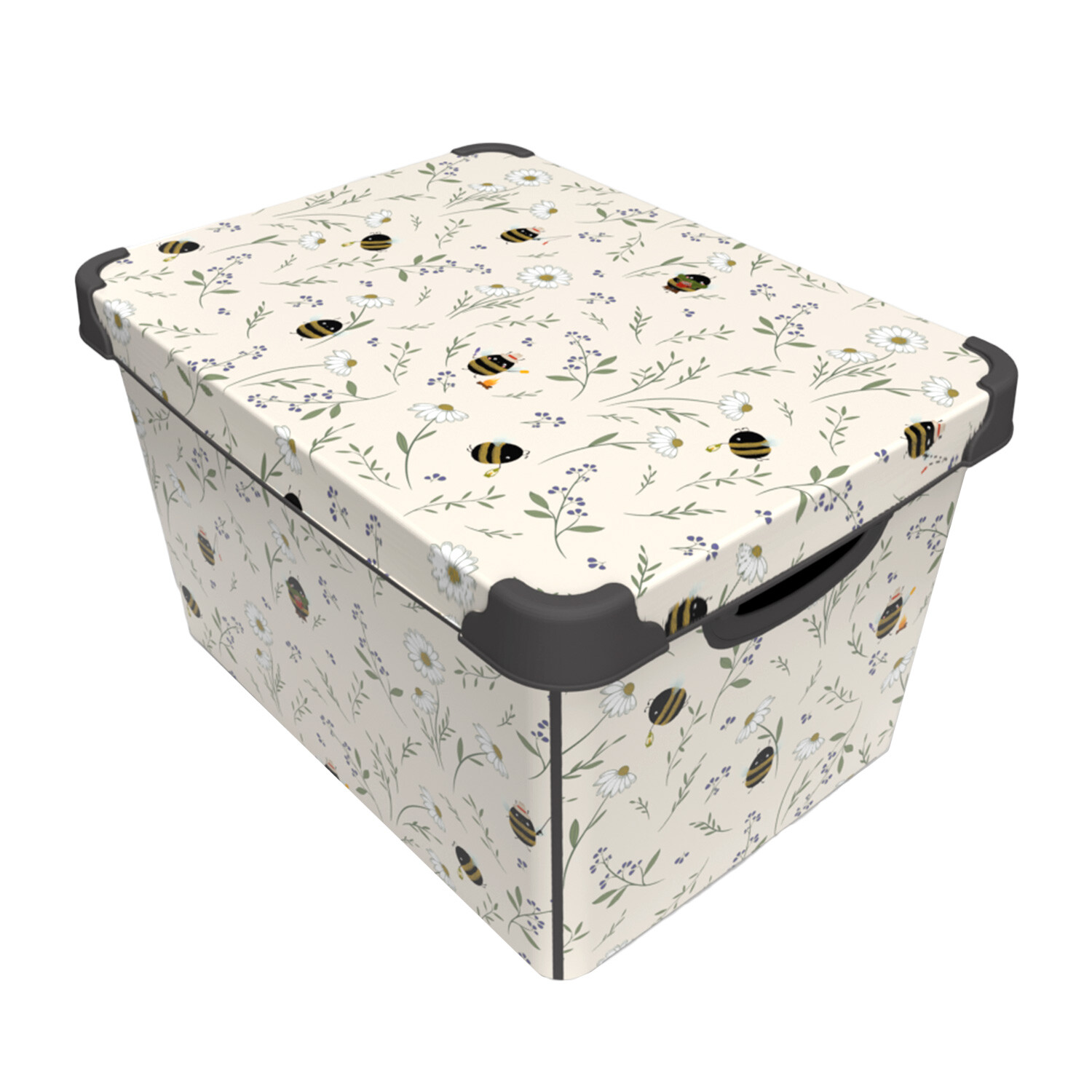 17L Bee Patterned Storage Box Image