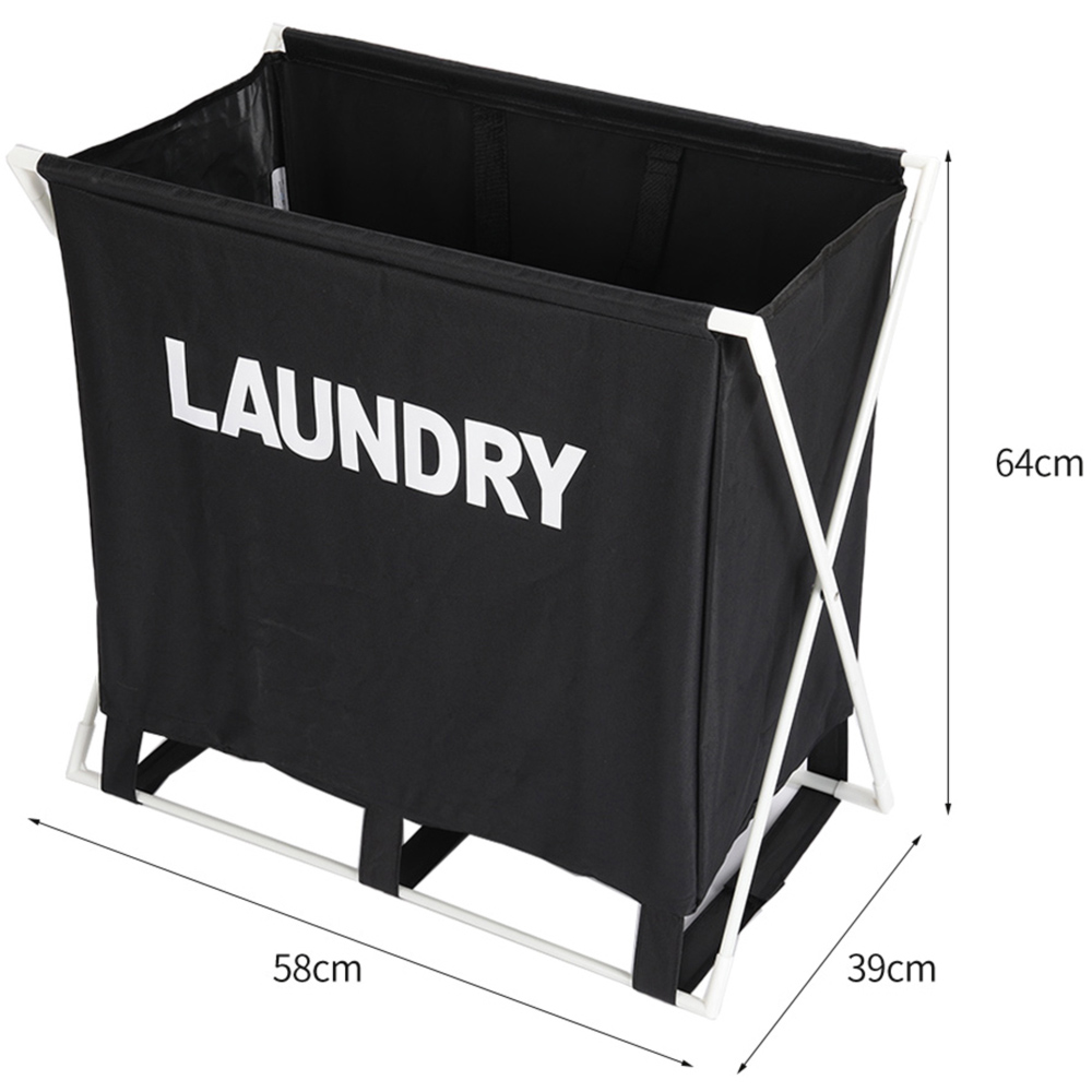 Living And Home Large Folding Laundry Basket Lightweight Image 6
