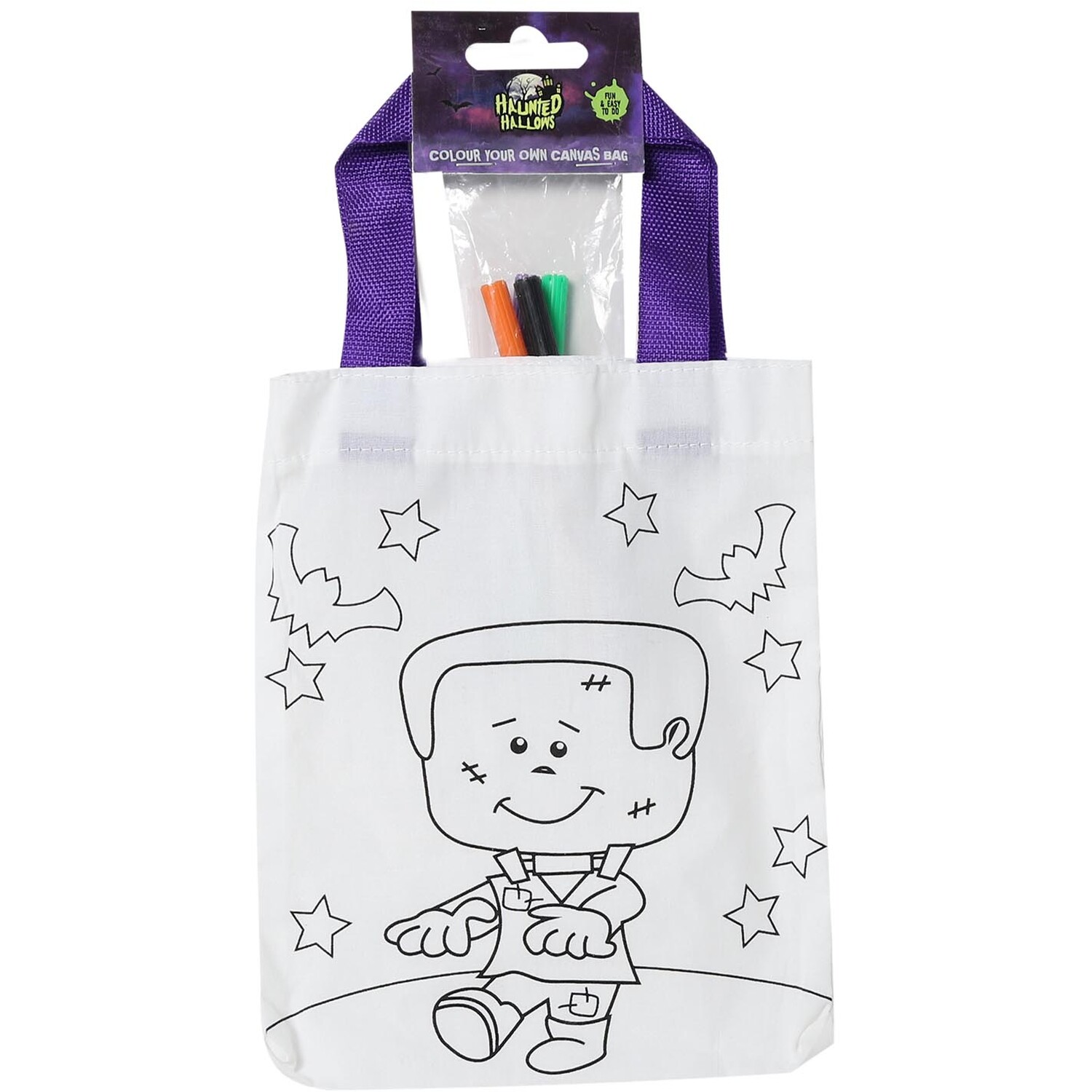 Create Your Own Halloween Canvas Bag Image 3