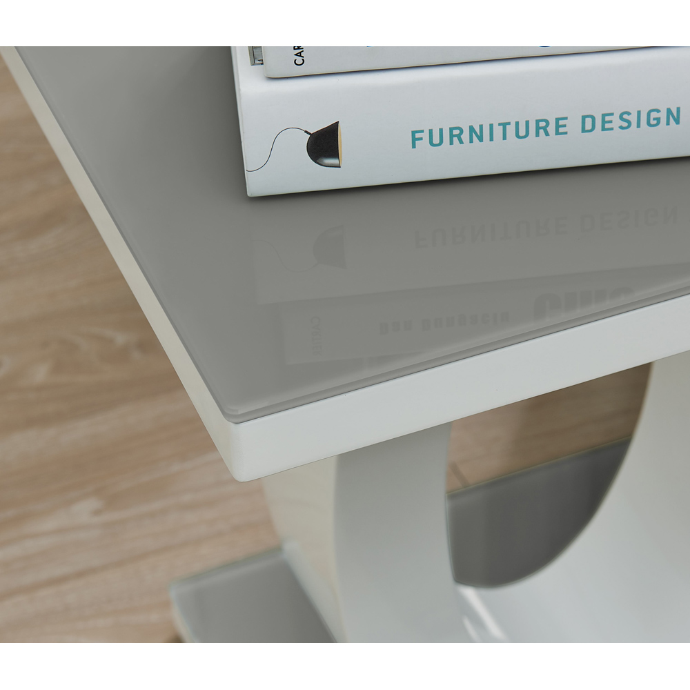 Furniturebox Lucia Grey Side Table Image 4