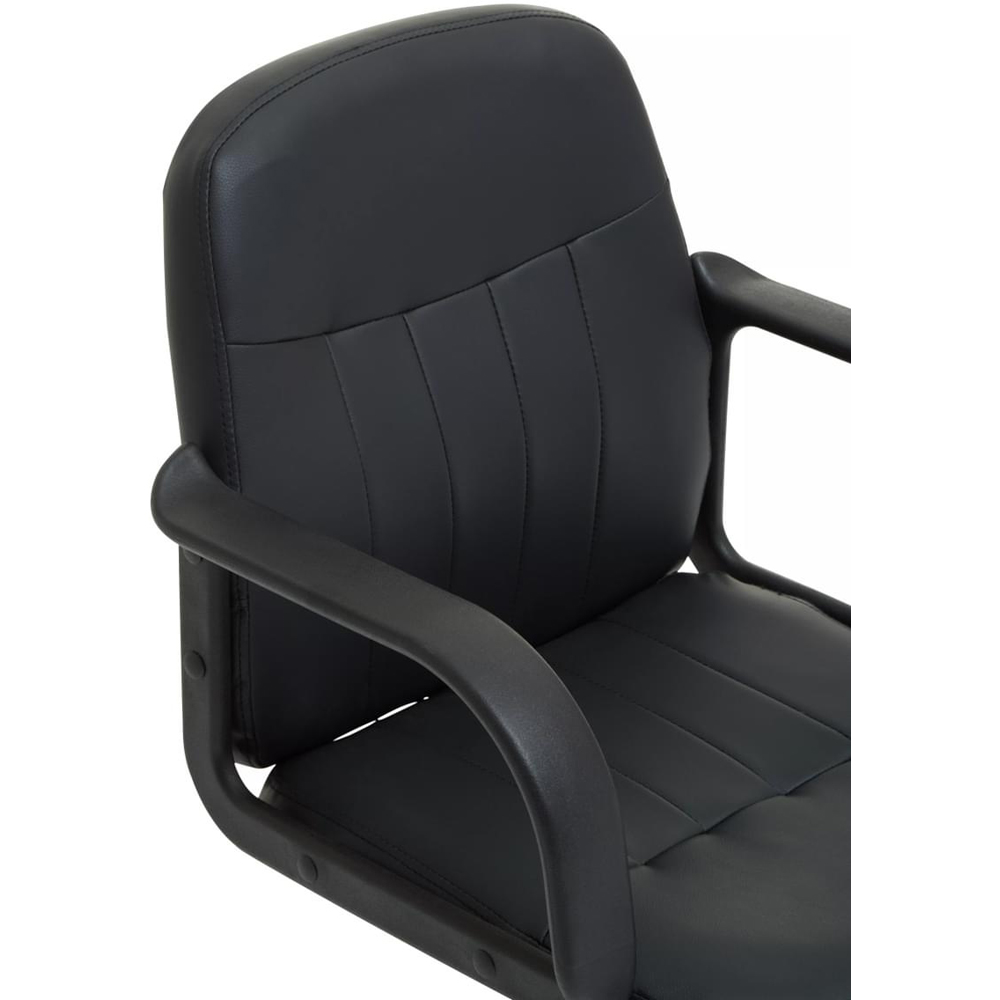 Premier Housewares Black PU Home Office Chair Image 6