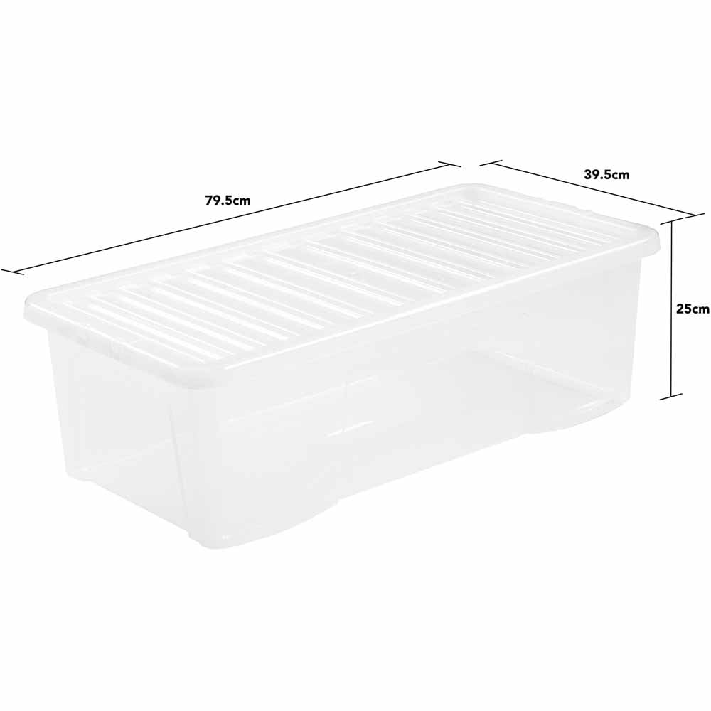 Wham 62L Storage Crystal Box and Lid 4 Pack Image 7