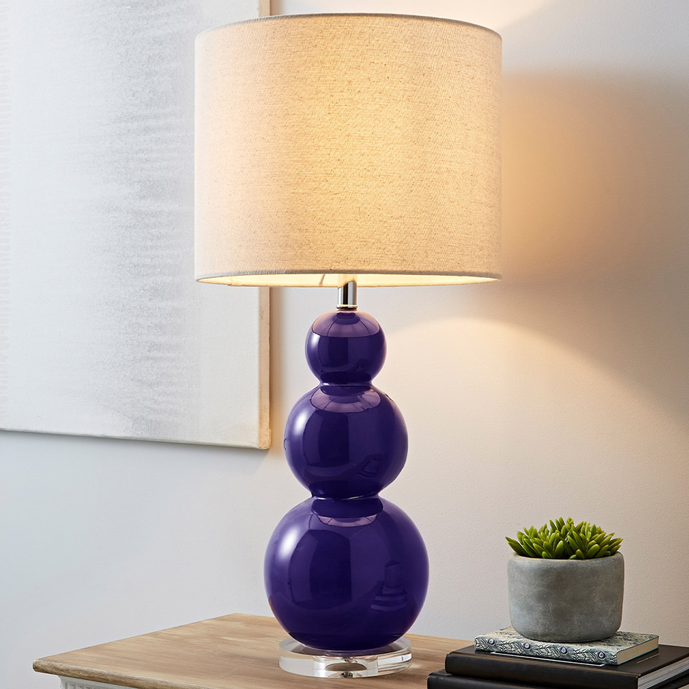 Helly Glass Lamp Indigo Image 2