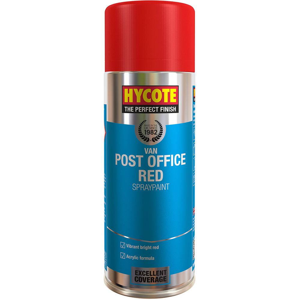 Hycote Post Office Red Car Spray Paint 400ml Image