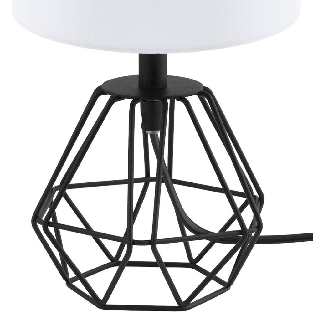 EGLO Carlton 2 Black and White Table Lamp Image 2