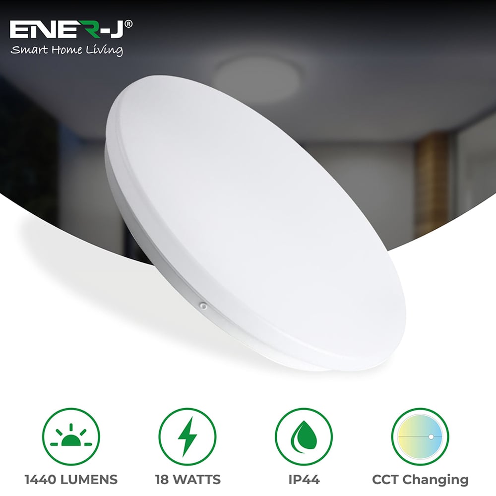 ENER-J 18W LED Ceiling light with Changeable CCT and Microwave Sensor Image 6