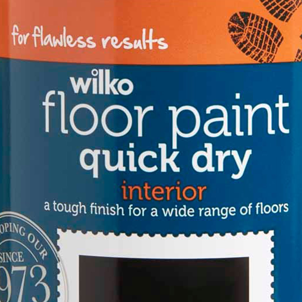 Wilko Quick Dry Black Floor Paint 750ml Image 3