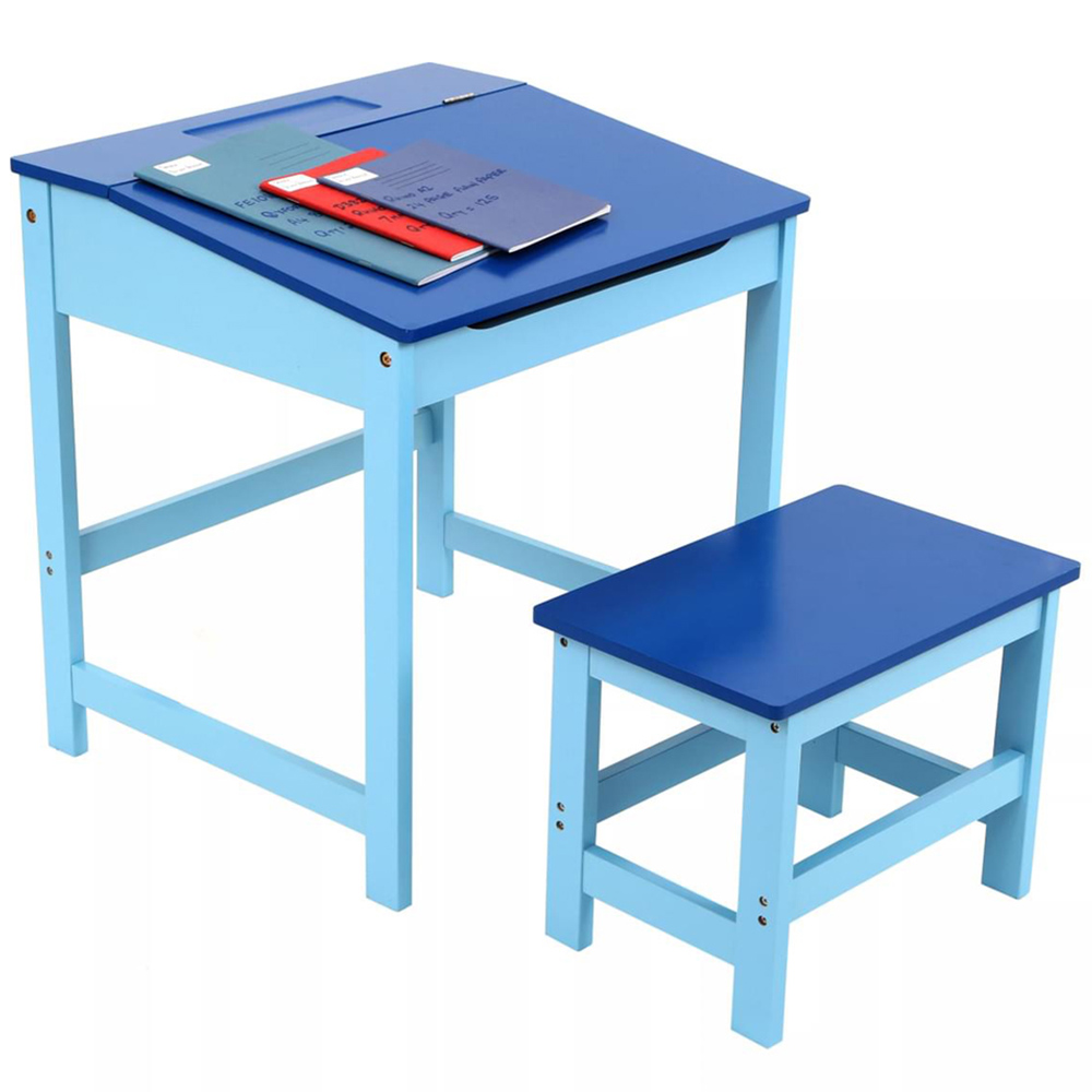 Premier Housewares Kids Blue Desk and Stool Image 6