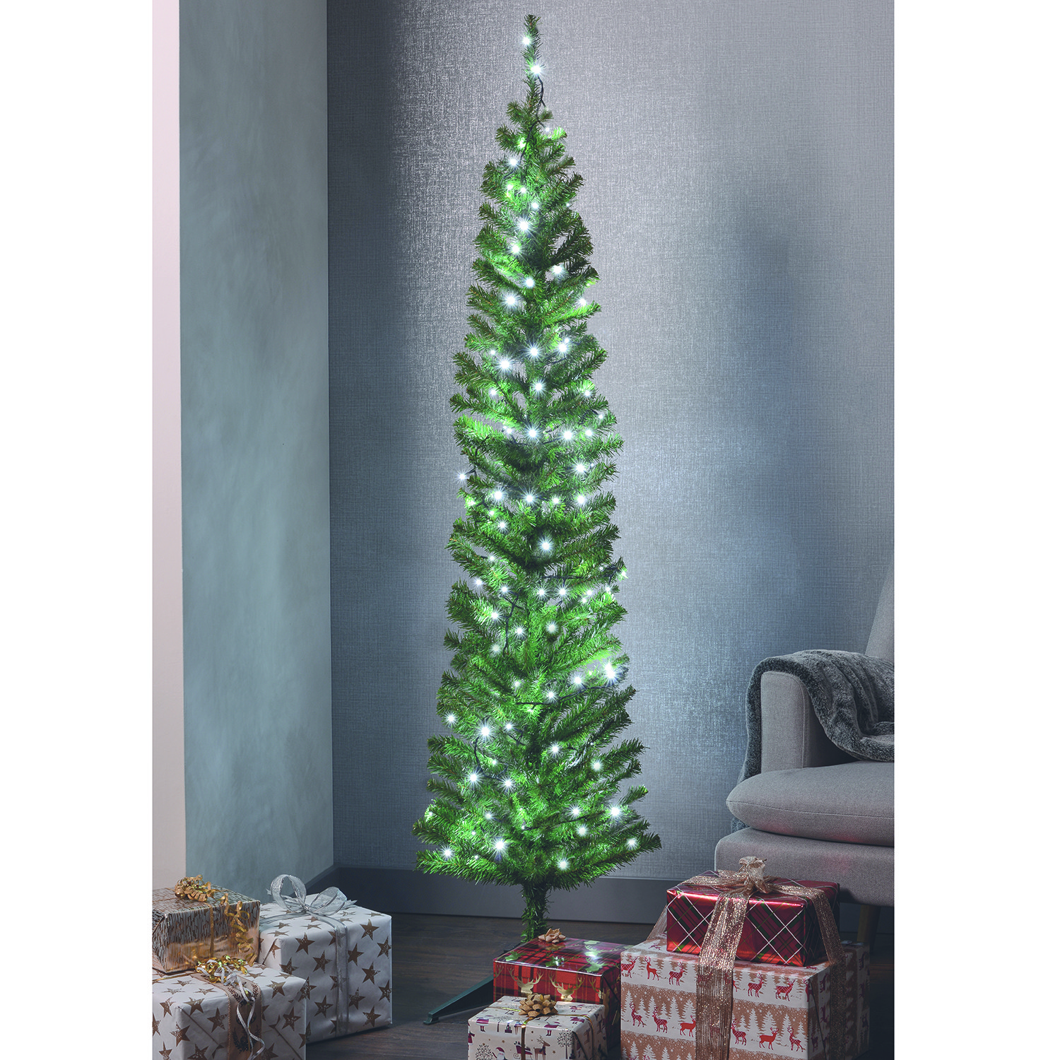 6ft Slim Spruce Christmas Tree Image 2