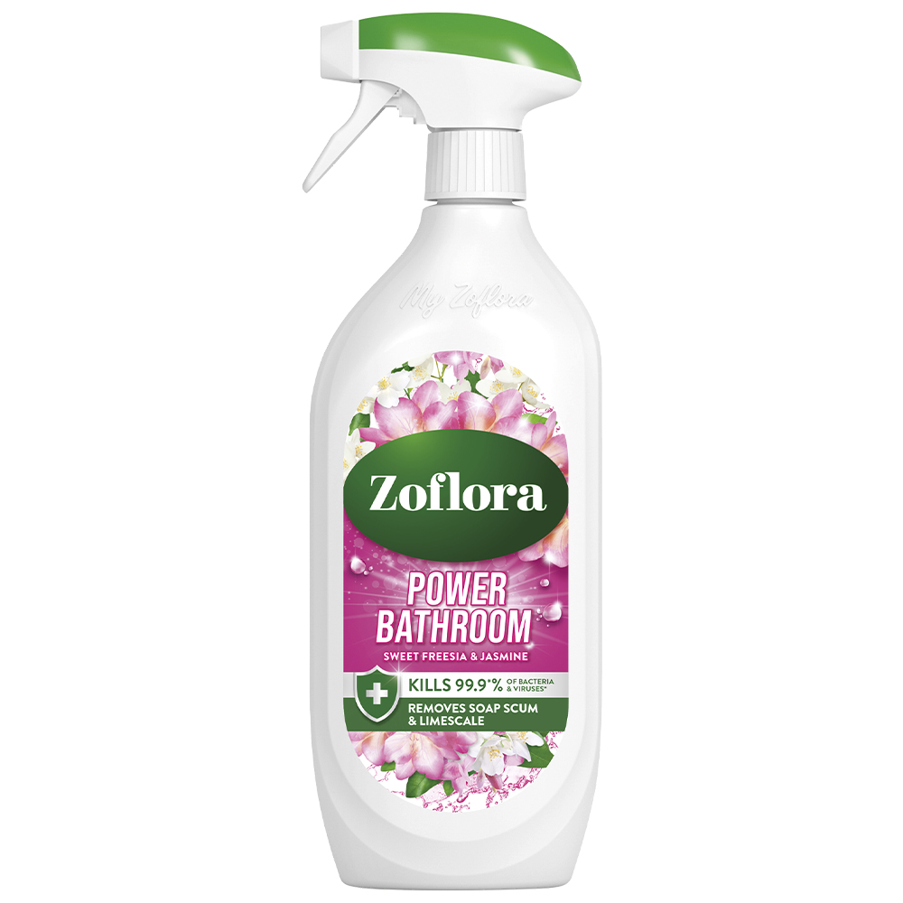 Zoflora Jasmine Bathroom Cleaner 800ml Image 1