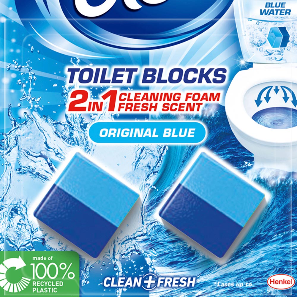 Bloo Original Blue Toilet Blocks 2 x 50g Image 3
