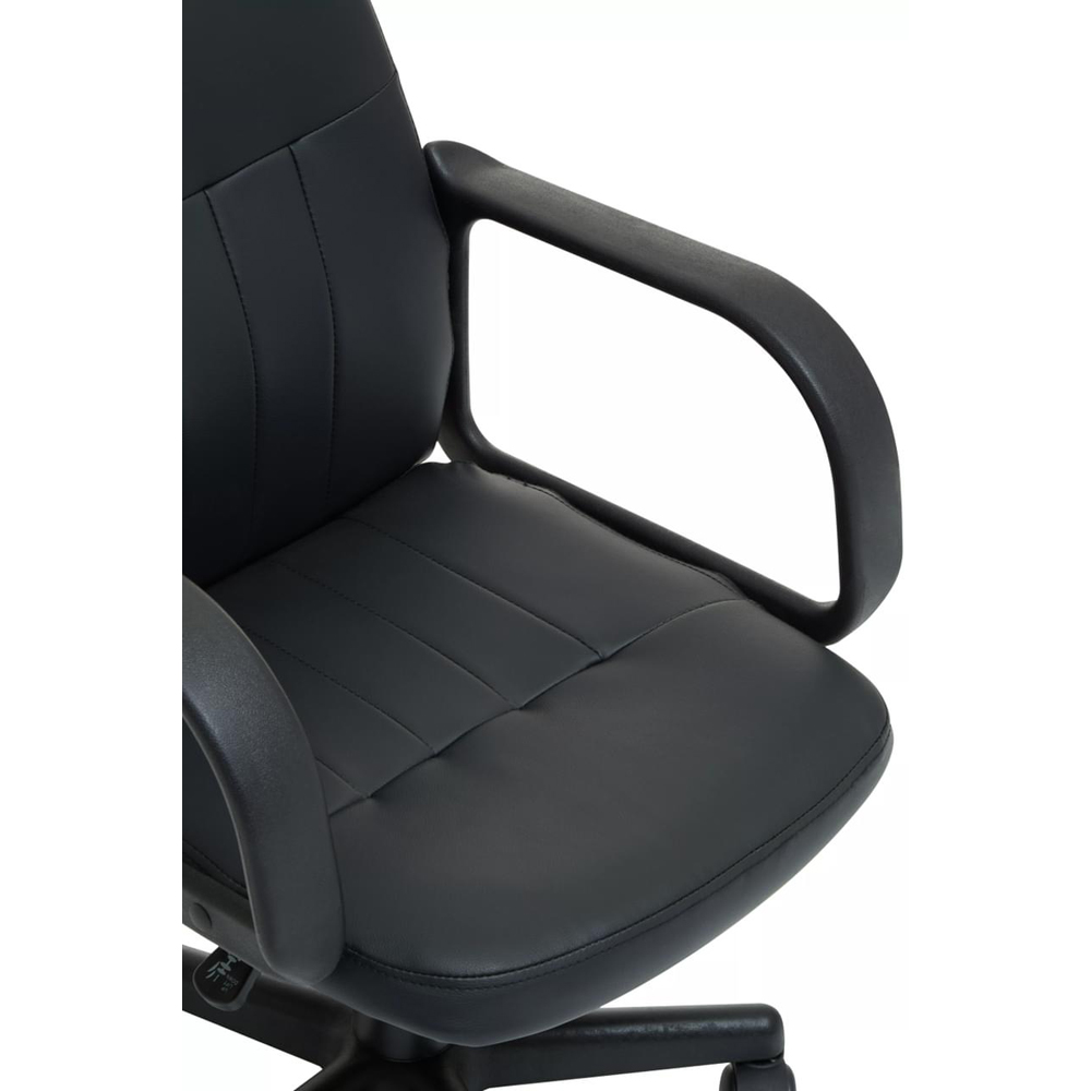Premier Housewares Black PU Home Office Chair Image 7