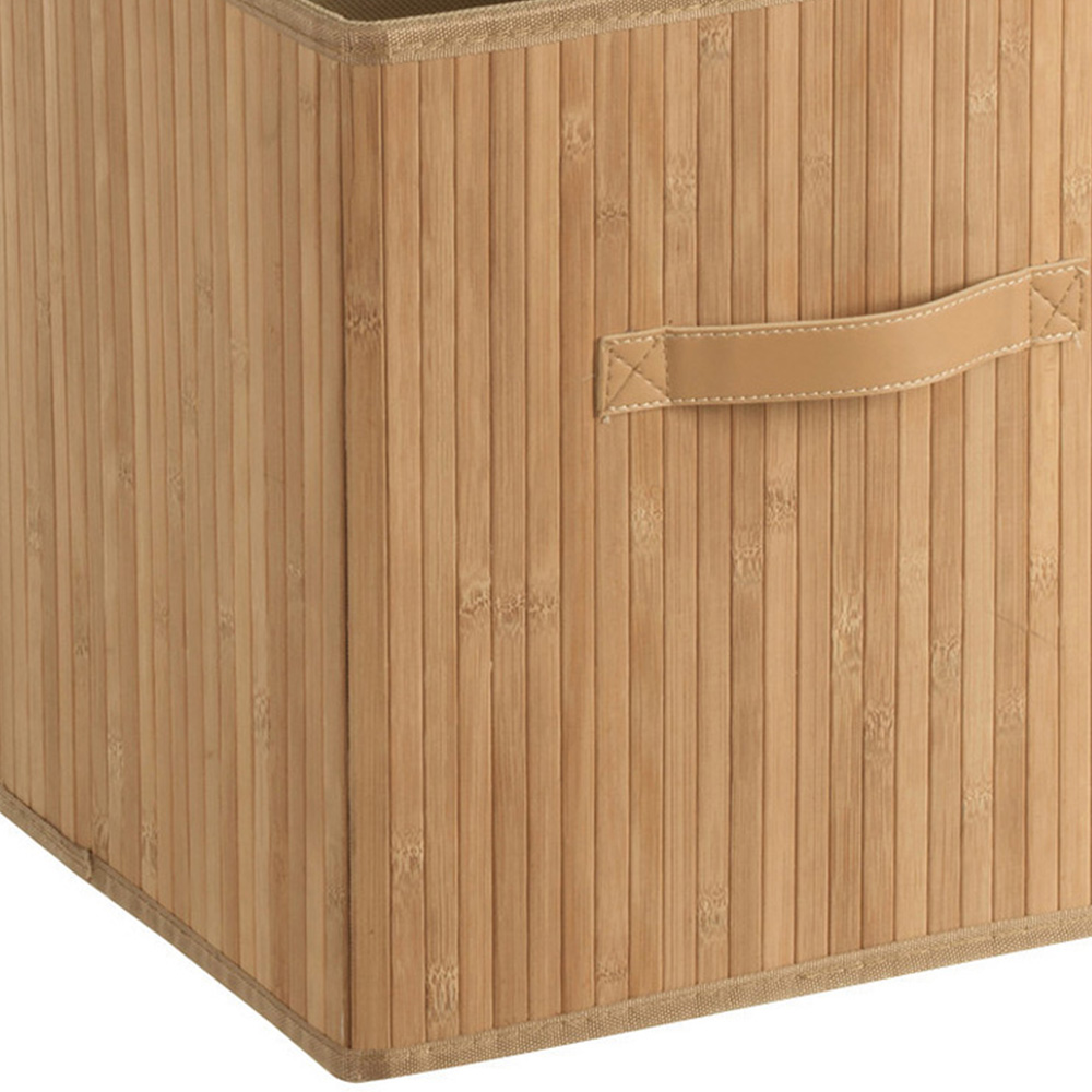 Premier Housewares Kankyo Natural Bamboo Storage Box with Handles Image 4
