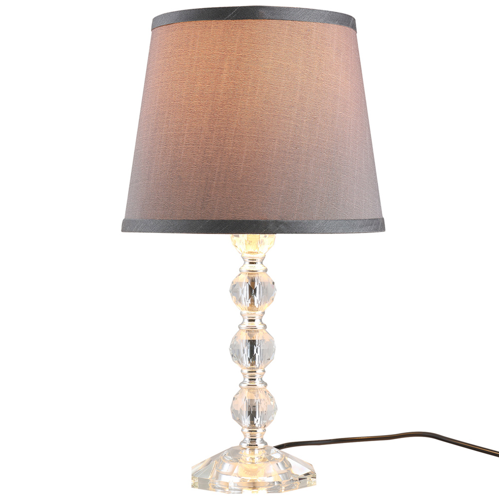 HOMCOM Crystallite Table Lamp with Fabric Image 1