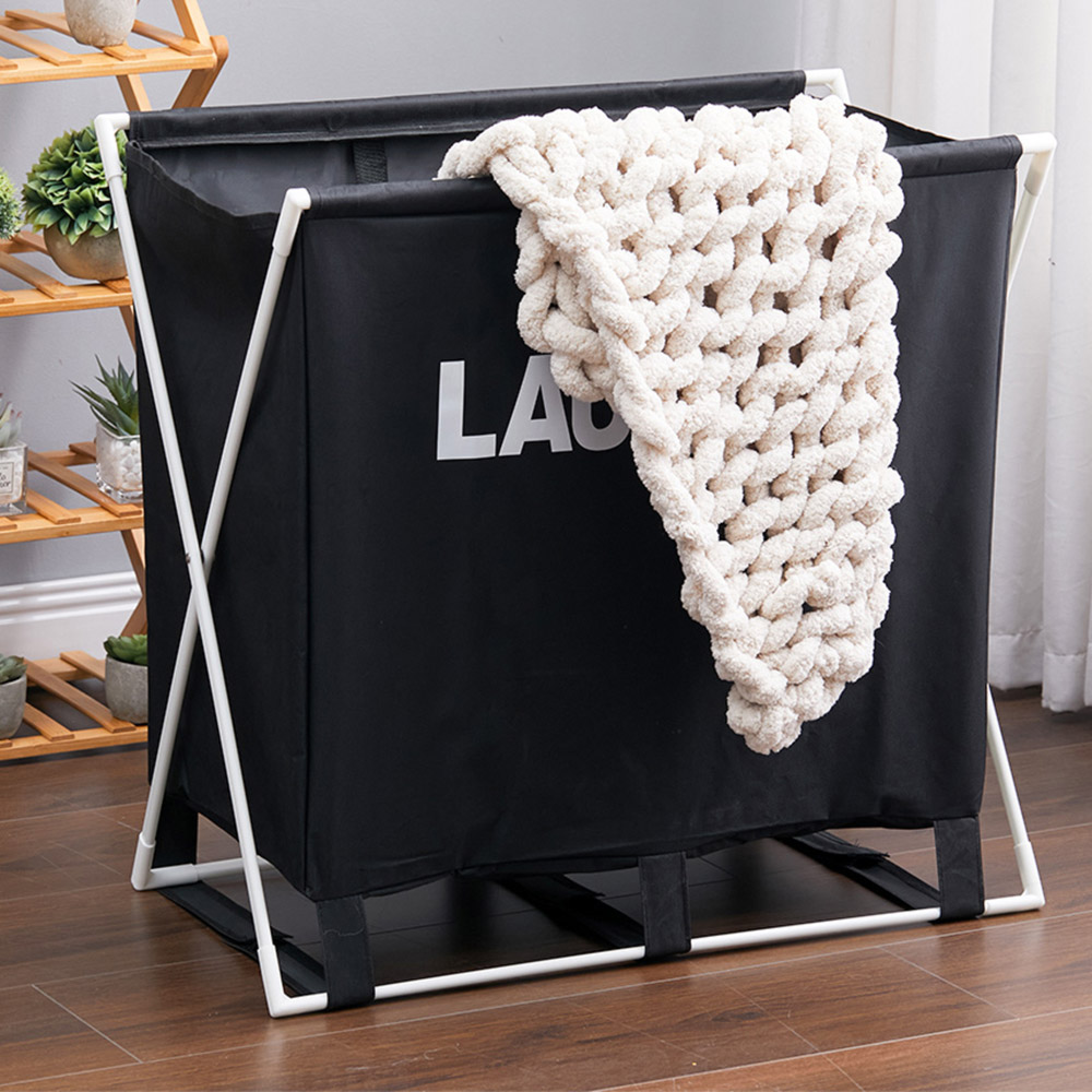 Living And Home Large Folding Laundry Basket Lightweight Image 4