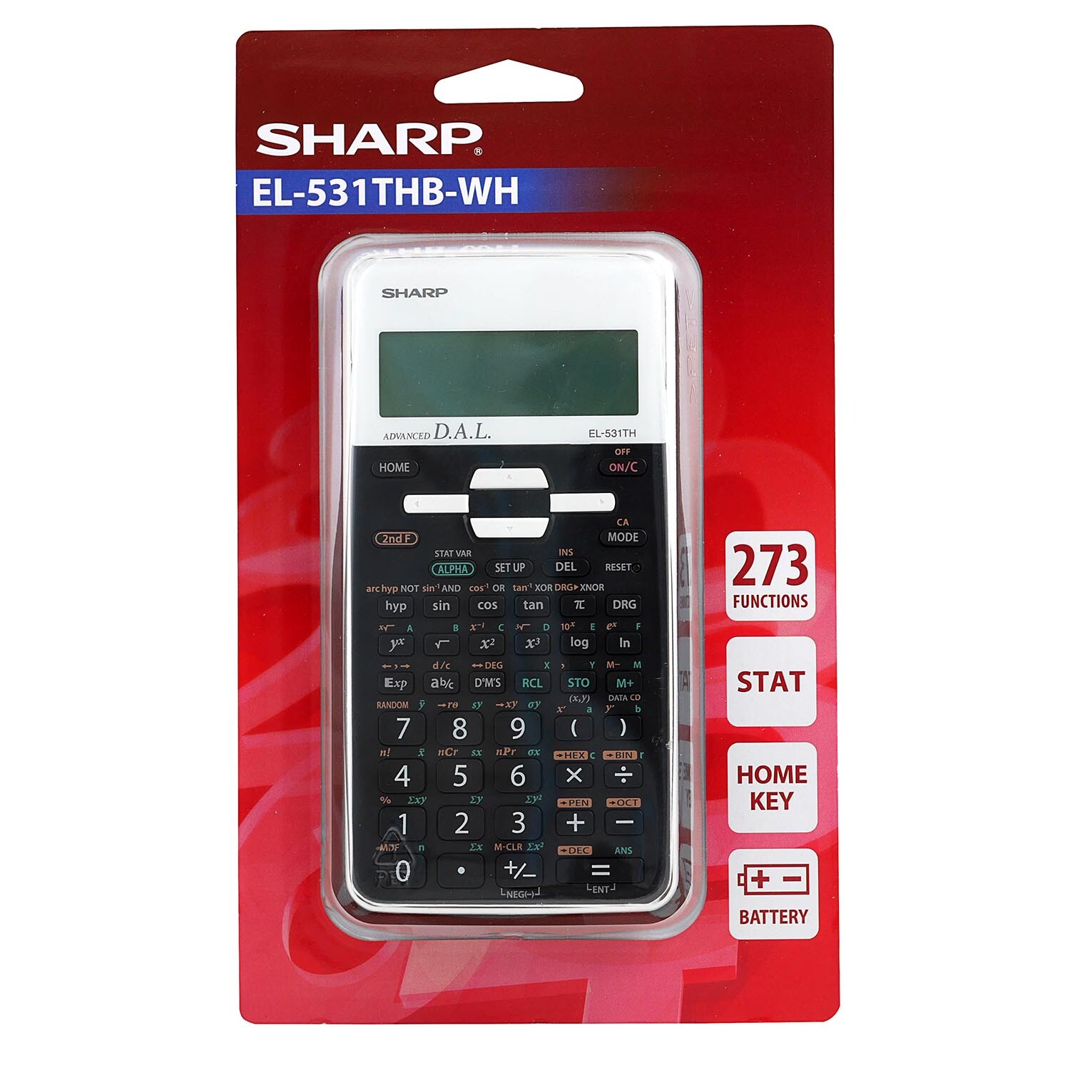 Sharp EL-531THB-WH Scientific Calculator Image 1