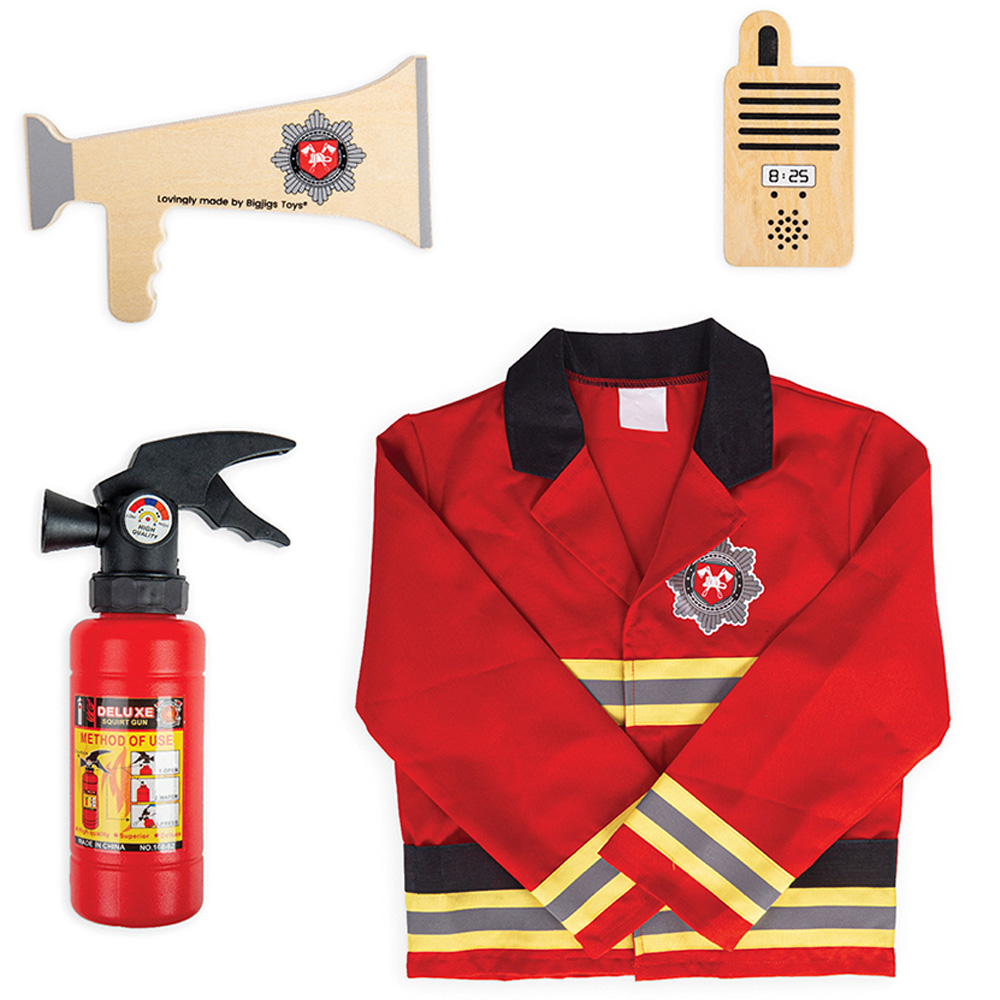 Bigjigs Toys Firefighter Dress Up Red Image 1