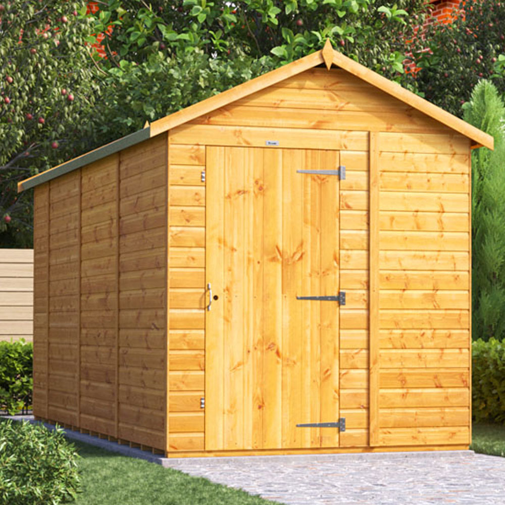 Power Sheds 14 x 6ft Apex Wooden Shed Image 2