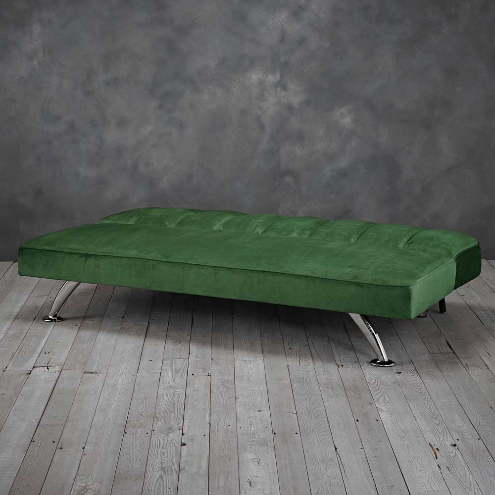 Brighton Double Sleeper Green Velvet Sofa Bed Image 2