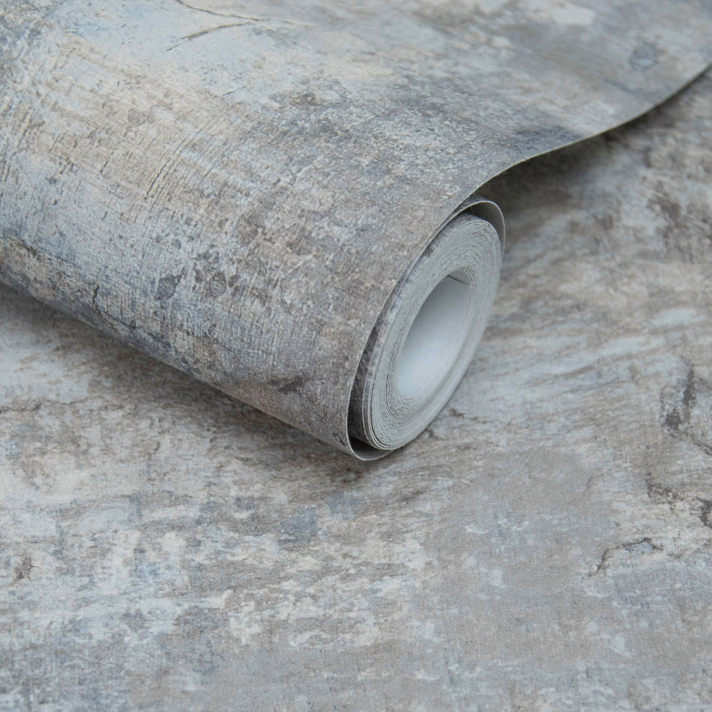 Grandeco Plaster Patina Castello Grey Wallpaper by Paul Moneypenny Image 2