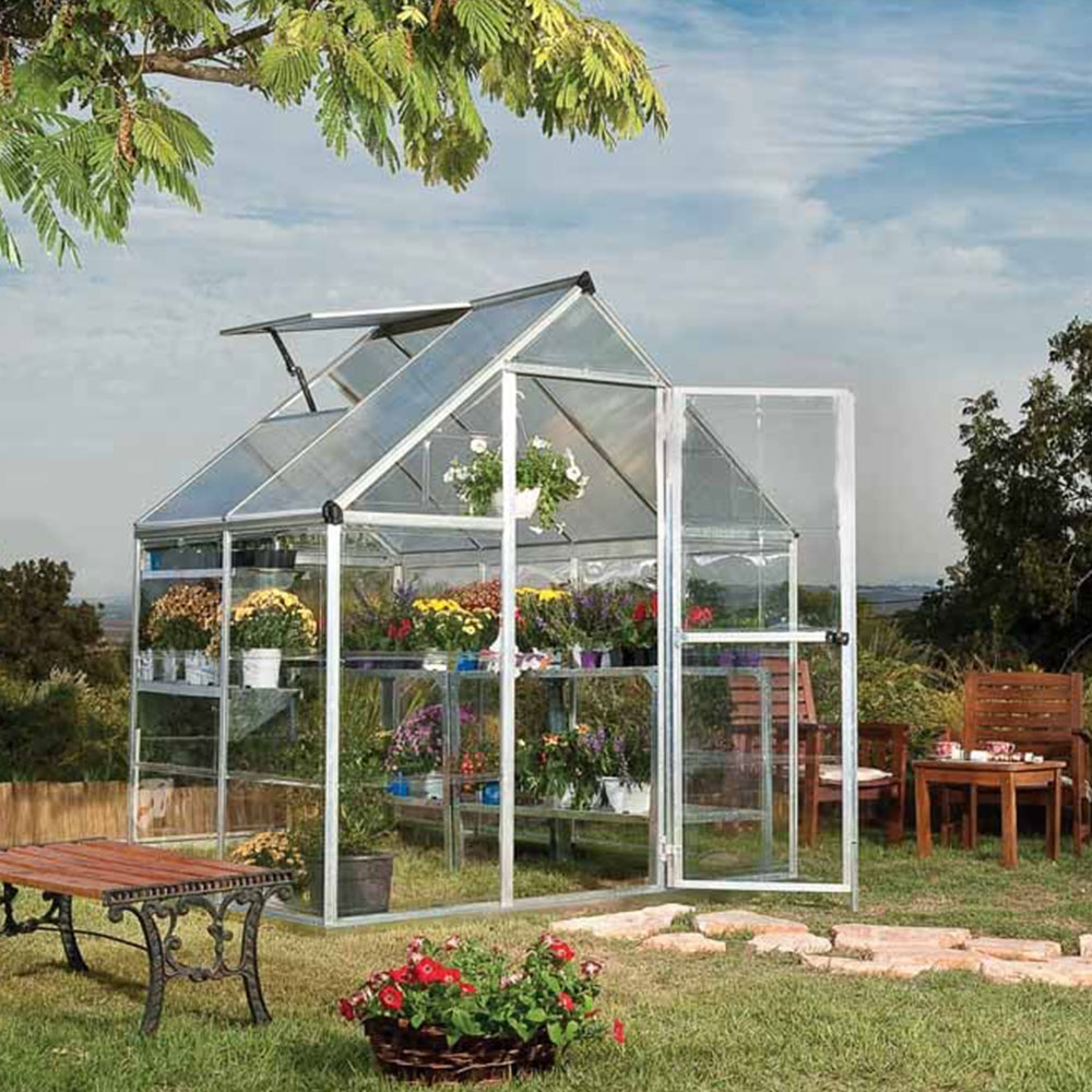 Palram Hybrid Silver 6 x 4ft Greenhouse Image 2