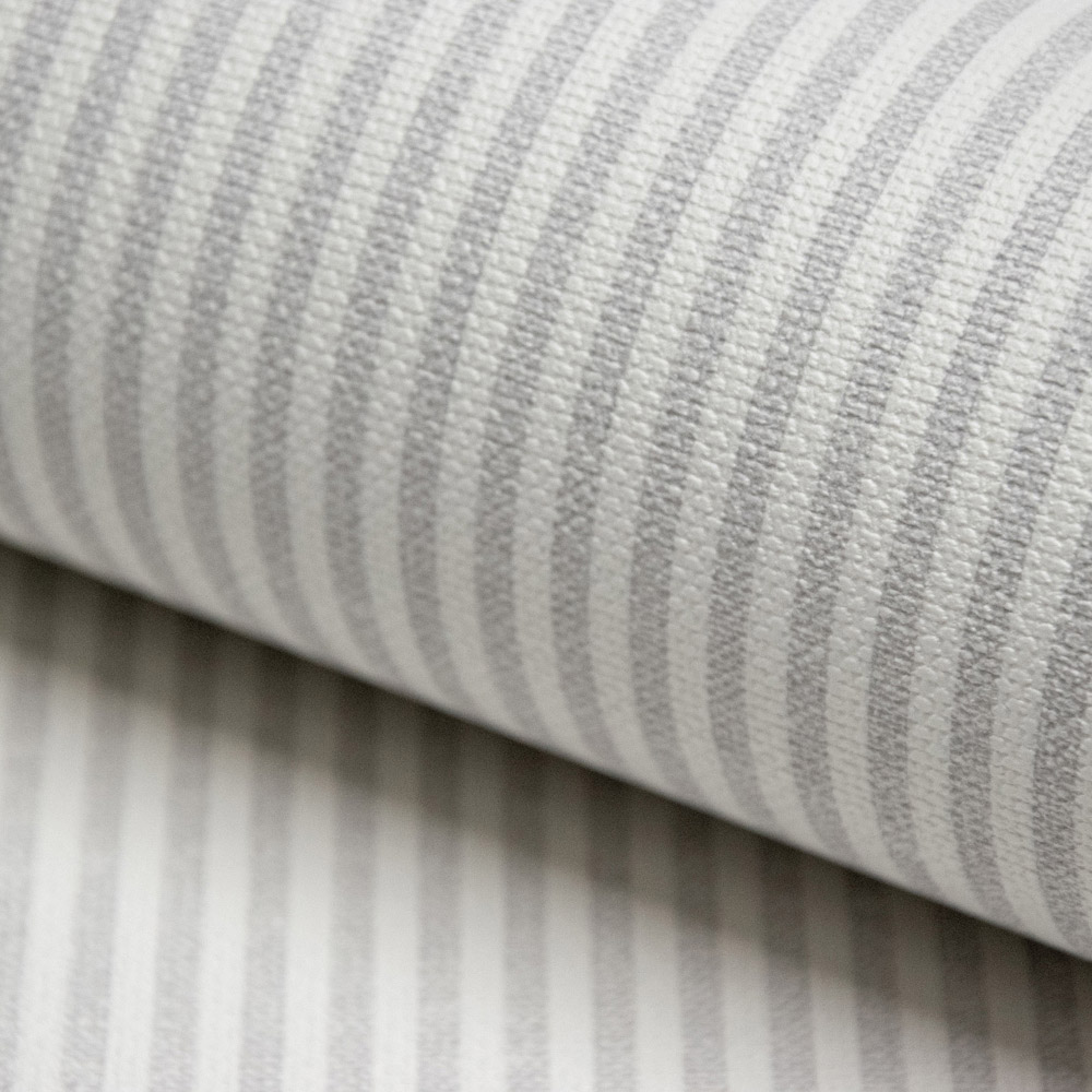 Grandeco Pinstripe Nursery Grey Textured Wallpaper Image 3