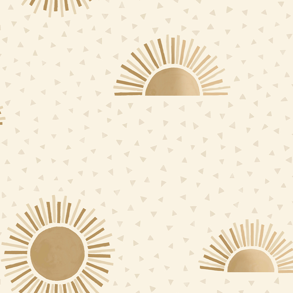 Holden Decor Sunbeam Beige Gold Wallpaper Image 1