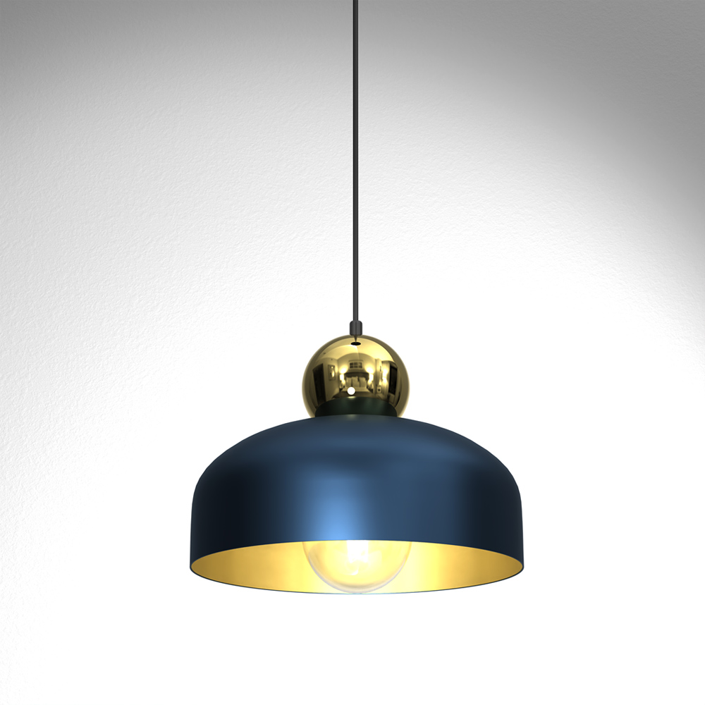 Milagro Harald Blue Pendant Lamp 230V Image 2