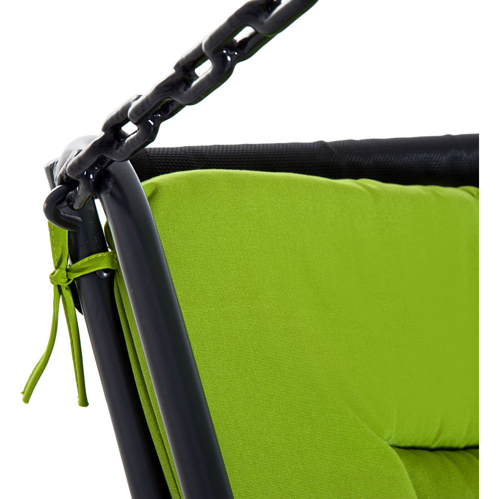Outsunny 2 Seater Green Hammock Swing Chair with Canopy Image 3
