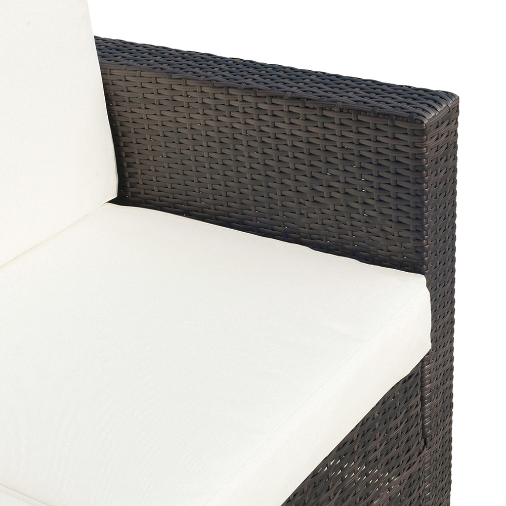Outsunny 2 Seater Brown Rattan Sofa Image 5